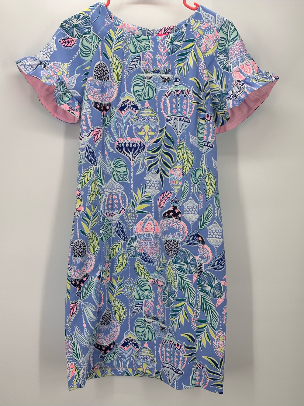 Lilly Pulitzer Kerstin Stretch Shift Dress with Lapis Lantern Pattern